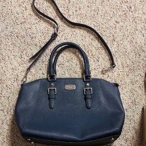 Michael Kora Navy Blue Handbag